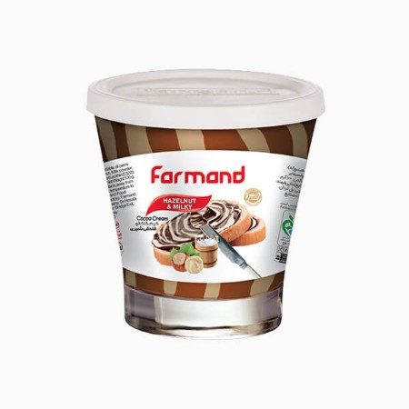 تصویر شکلات صبحانه  2رنگ 100 گرم فرمند 6عددي