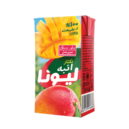 تصویر آبميوه انبه ليونا 125 سي سي شيرين عسل 32 عددي