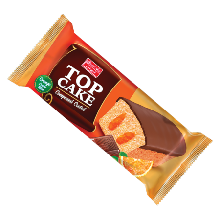 تصویر کيک بيضي روکشدار پرتقال60 گرم شيرين عسل 40 عددي