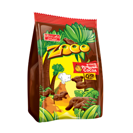 تصویر بيسکويت باغ وحش کاکائو 50 گرم شيرين عسل24 عددي