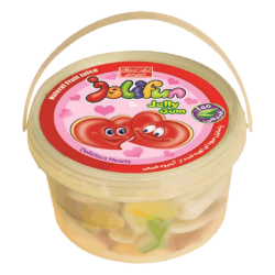 تصویر پاستيل ظرف قلب 300گرم شيرين عسل 12 عددي