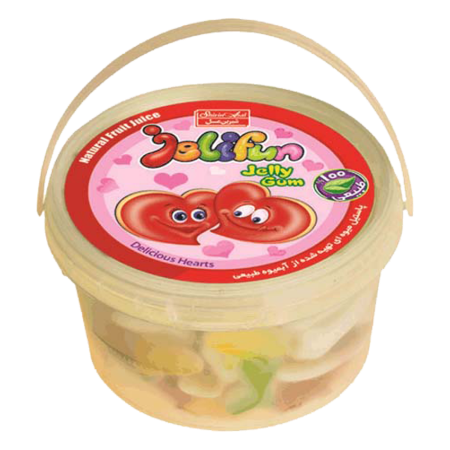 تصویر پاستيل ظرف قلب 300گرم شيرين عسل 12 عددي