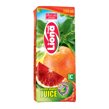 تصویر آبميوه پرتقال خوني ليونا200 سي سي شيرين عسل 32 عددي