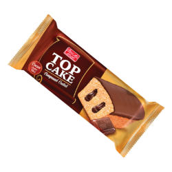 تصویر کيک بيضي روکشدار کاکائو60 گرم شيرين عسل 40 عددي