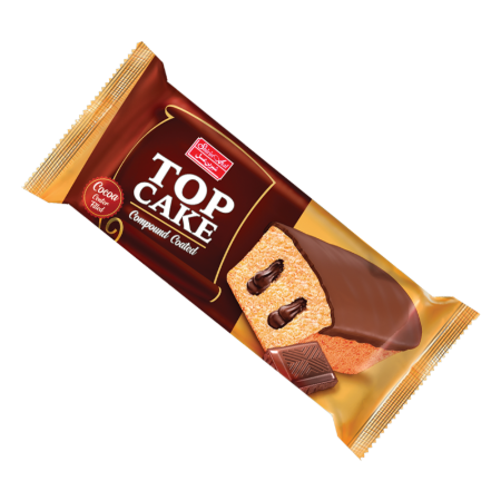 تصویر کيک بيضي روکشدار کاکائو60 گرم شيرين عسل 40 عددي