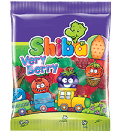 تصویر پاستيل ميکس بري 90 گرم شيبا 36 عددي