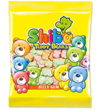 تصویر پاستيل خرسي 90 گرم شيبا  36 عددي