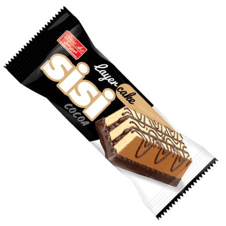 تصویر کيک سي سي55 گرم شکلاتي روکشدار شيرين عسل 24 عددي