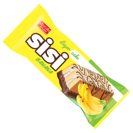 تصویر کيک سي سي55 گرم موز روکشدار شيرين عسل 24 عددي