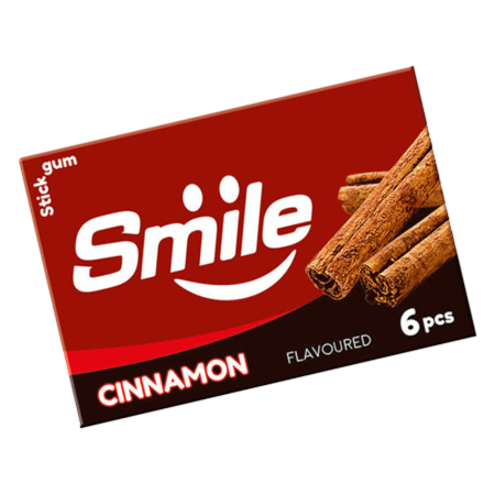 تصویر آدامس اسمايل دارچين شيرين عسل 18 عددي