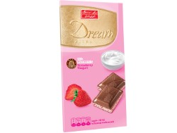 تصویر شکلات تابلت ماست و توت فرنگي 100 گرم شيرين عسل 6 عددي