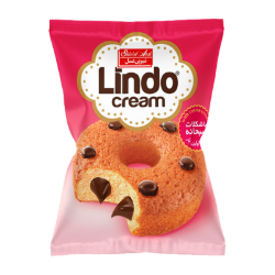 تصویر کيک وانيل با کرم کاکائو فندقي ليندو 50 گرم شيرين عسل 36 عددي