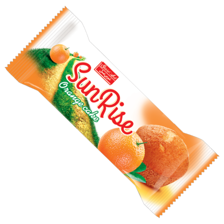 تصویر کيک دوقلو پرتقالي سان رايس 50 گرم شيرين عسل 36 عددي