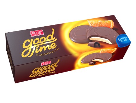 تصویر بيسکويت گودتايم شکلاتي بامغز پرتقال 150 گرم شيرين عسل 12 عددي