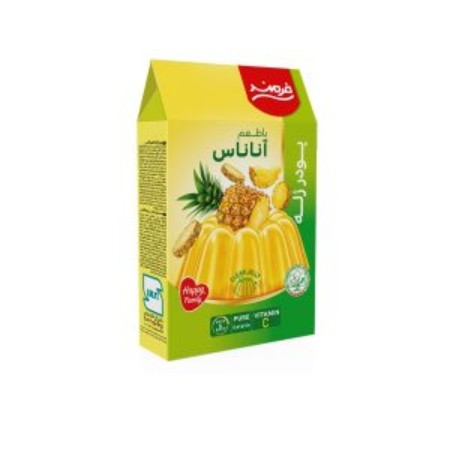 تصویر پودر ژله 100 گرم آناناس فرمند 9عددي