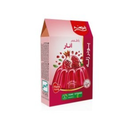 تصویر پودر ژله 100 گرم انار فرمند 9عددي