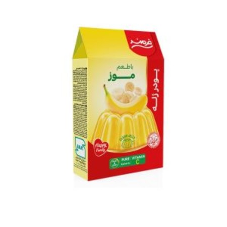 تصویر پودر ژله 100 گرم  موز فرمند 9 عددي