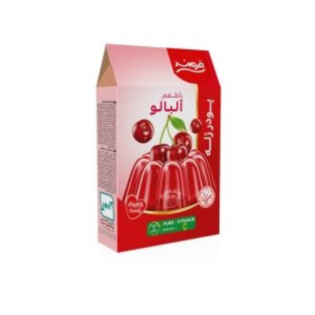 تصویر پودر ژله 100 گرم آلبالو فرمند 9 عددي