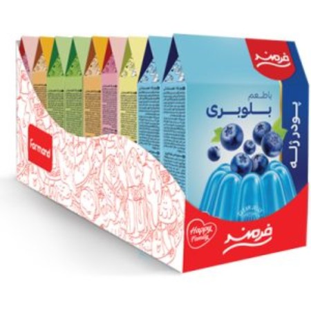 تصویر پودر ژله 100 گرم ناين باکس فرمند 9 عددي