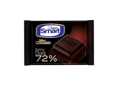 تصویر شکلات اسمارت تلخ 72% 50 گرم شيرين عسل 12 عددي