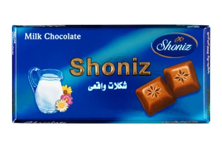 تصویر شکلات تابلت شيري 100 گرم شونيز